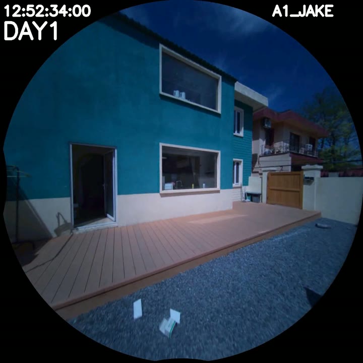 Jake walks through the entryway at 12:52:34